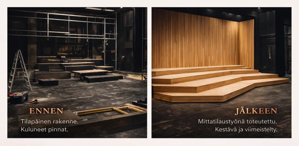 Paikallisen teatterin uudistettu näyttämö, Koivujakupari-projekti